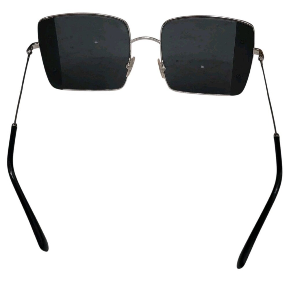 MIU MIU Silver Black Geometric Gem Square Metal Fashion Sunglasses SMU 56V - Picture 2 of 8
